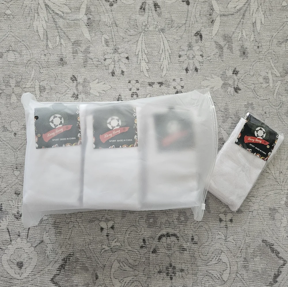 12 pairs knee high multi sport socks baseball socks soccer socks solid white . - Picture 3 of 6